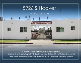 Plus de détails pour 5926 S Hoover St, Los Angeles, CA - Multi-résidentiel à vendre