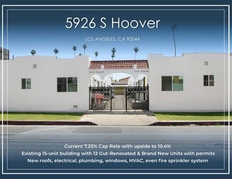 More details for 5926 S Hoover St, Los Angeles, CA - Multifamily for Sale