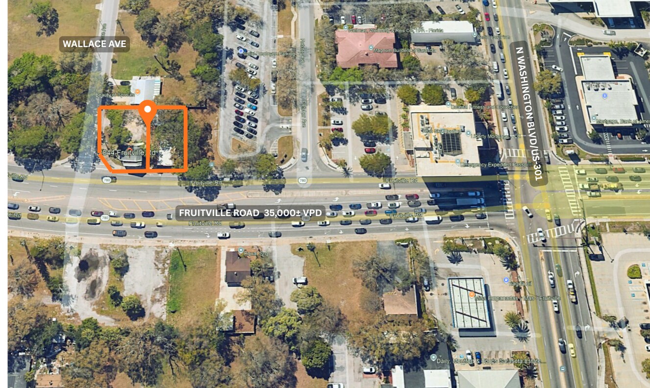 2044 Fruitville Road & 223 Wallace ave, Sarasota, FL à vendre Photo du bâtiment- Image 1 de 4