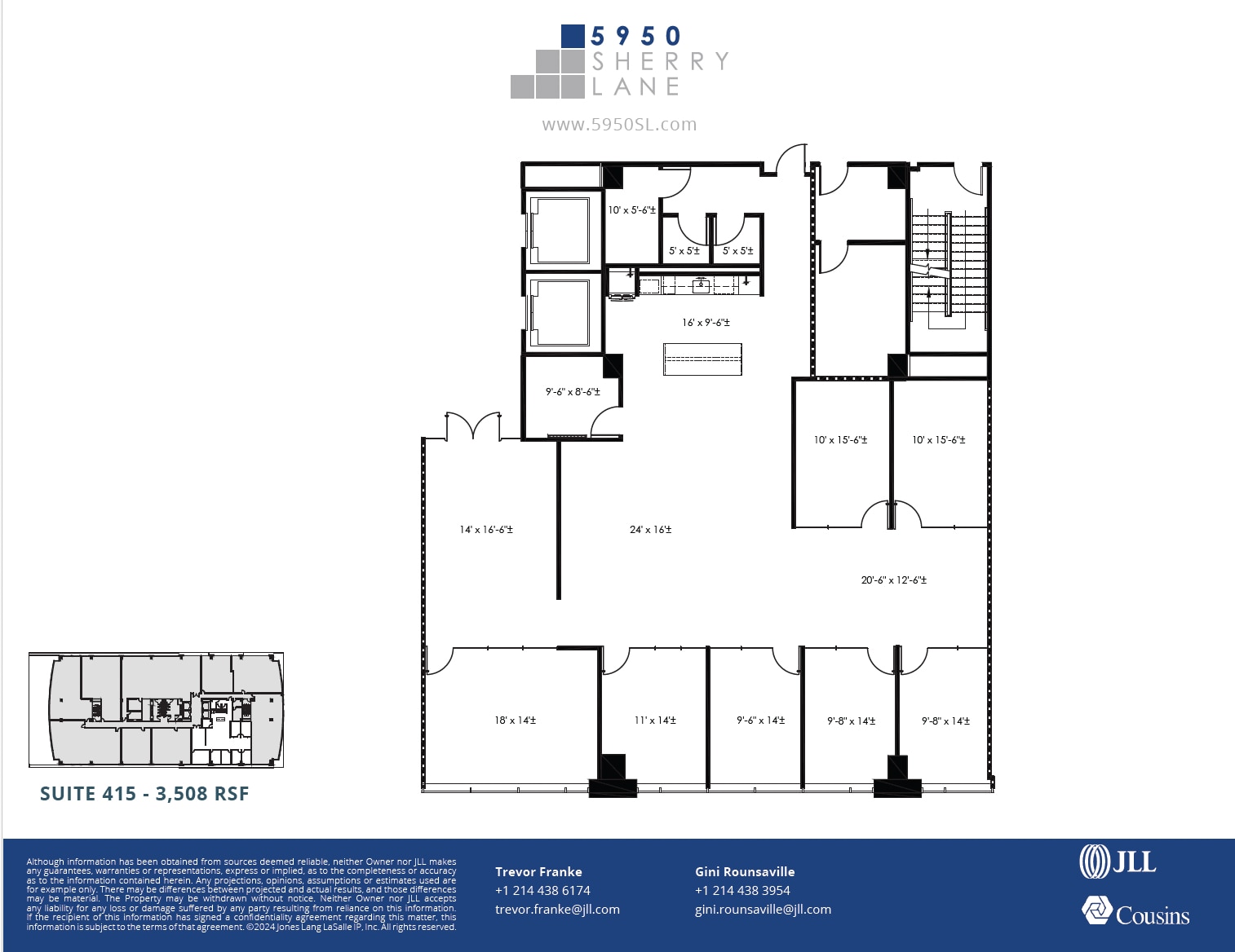 5950 Sherry Ln, Dallas, TX à louer Plan d’étage- Image 1 de 1