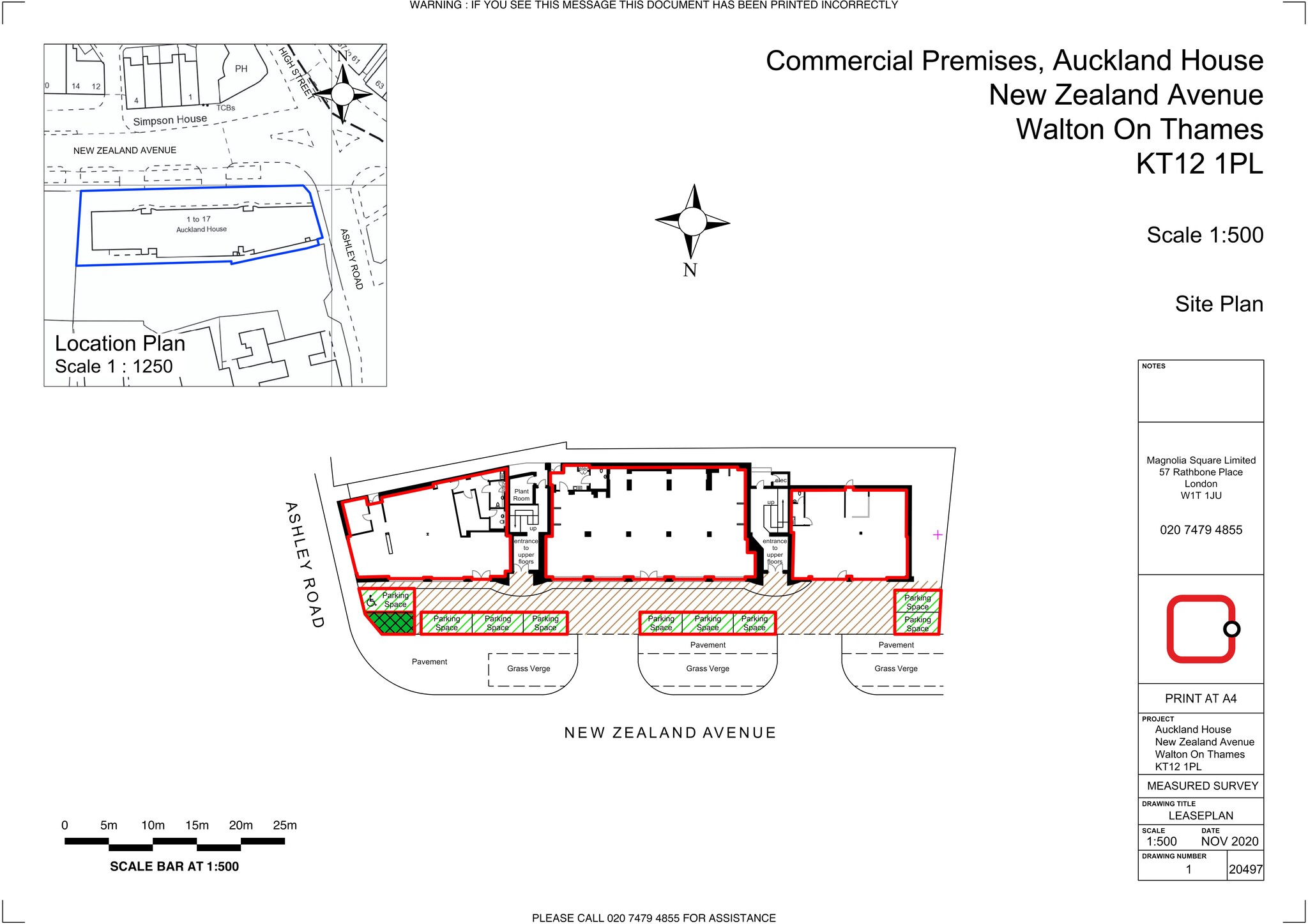 New Zealand Ave, Walton On Thames à louer Plan de site- Image 1 de 1