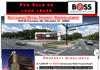 More details for 1916 W Colonial Dr, Orlando, FL - Retail for Sale