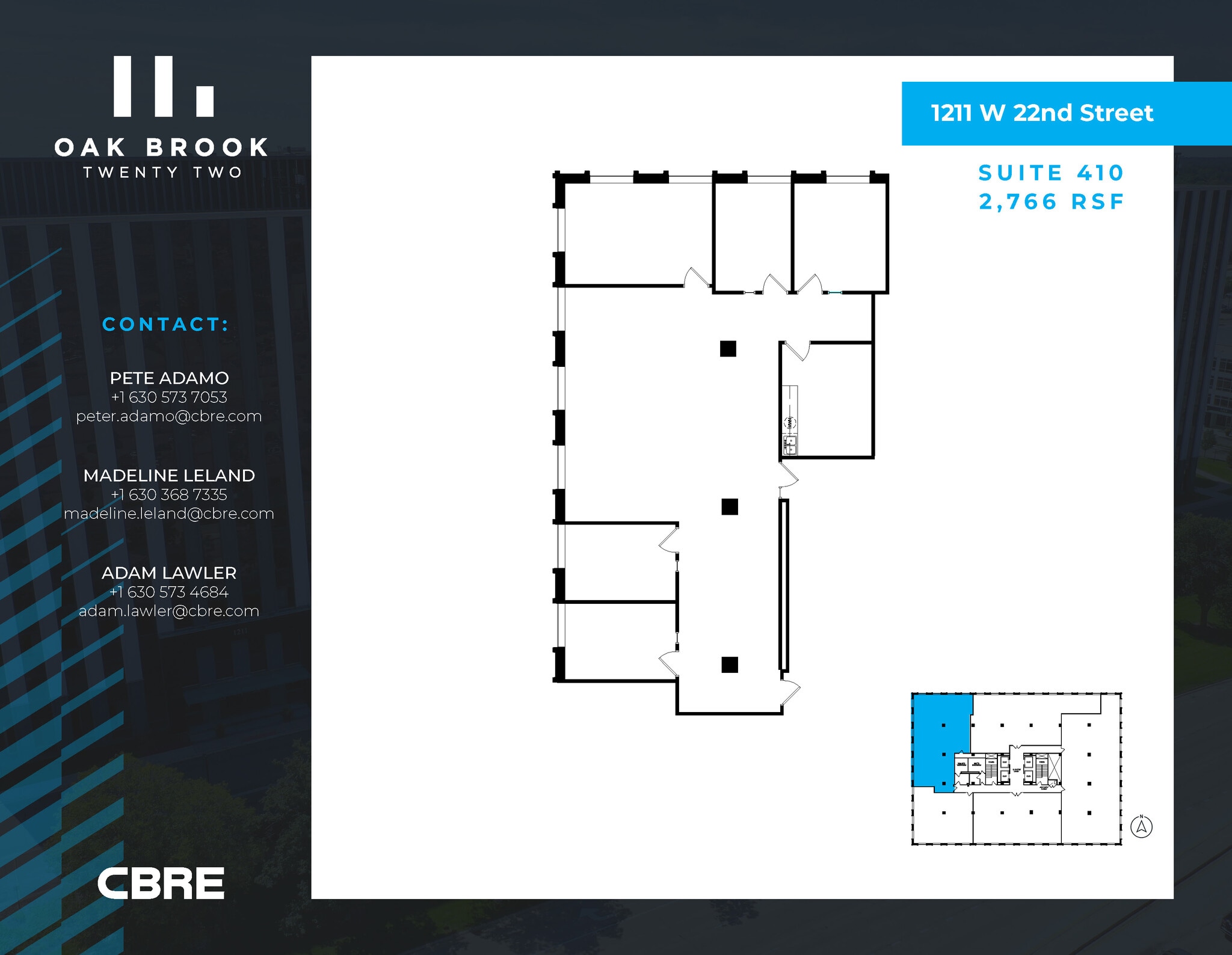 1211 W 22nd St, Oak Brook, IL for lease Interior Photo- Image 1 of 1