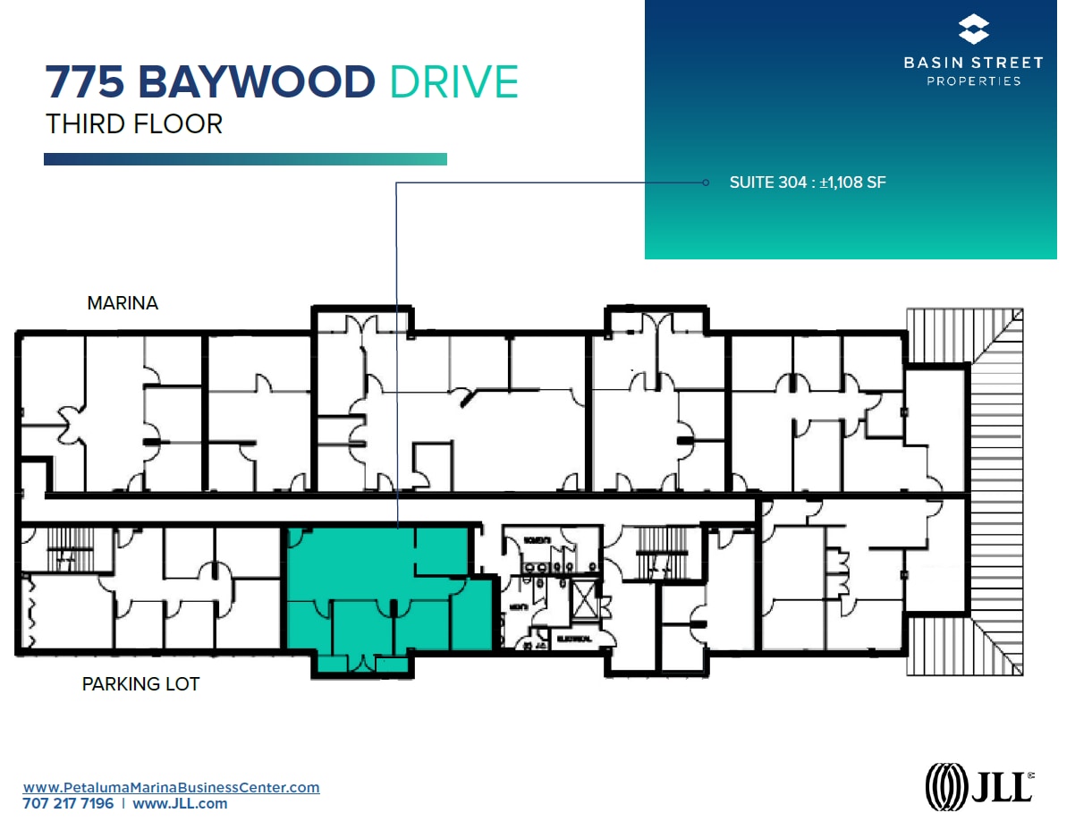 755-775 Baywood Dr, Petaluma, CA à louer Plan d’étage- Image 1 de 1