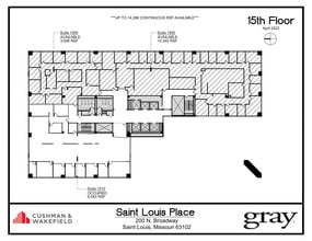 200 N Broadway, Saint Louis, MO for lease Floor Plan- Image 1 of 1