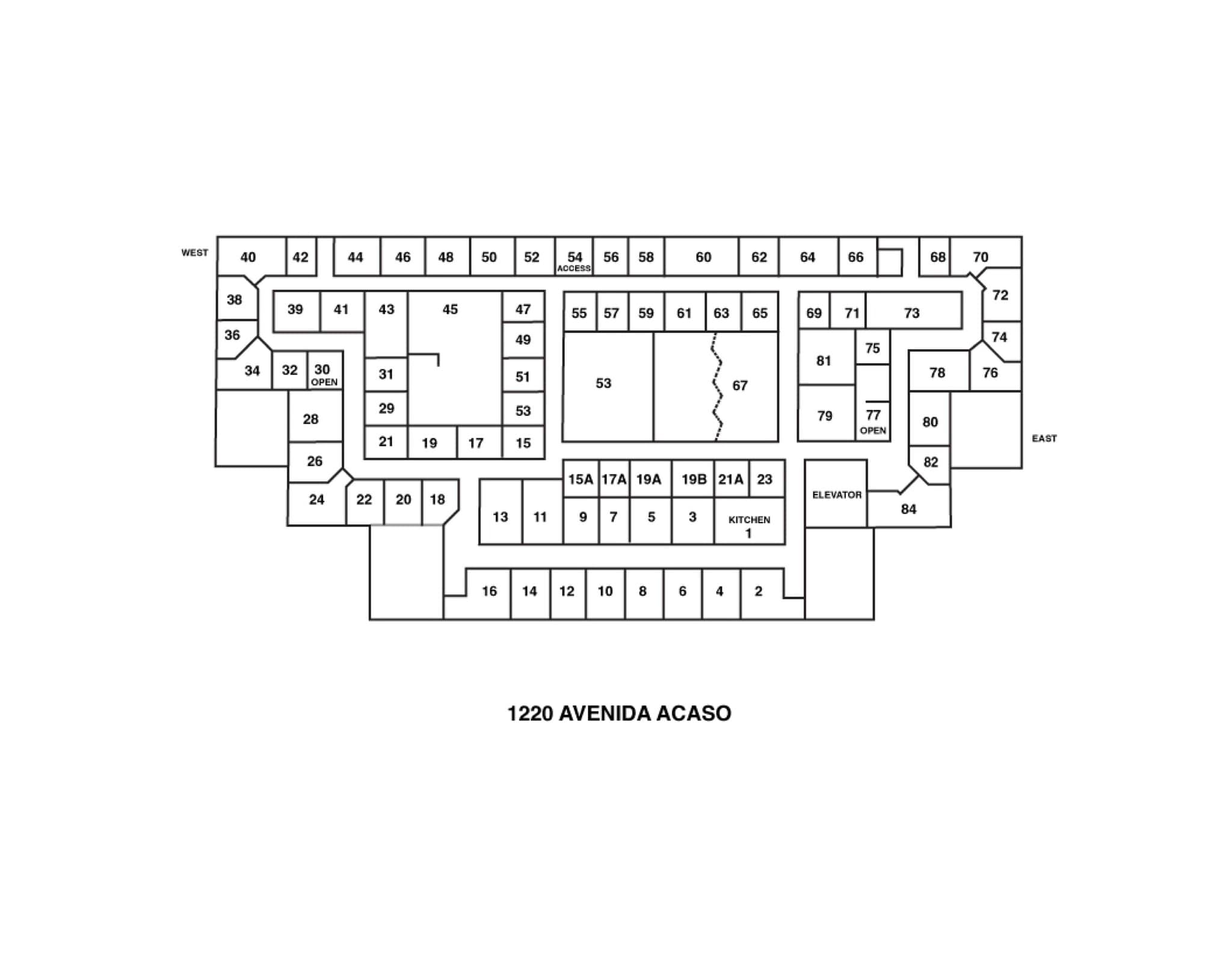 1220 Avenida Acaso, Camarillo, CA à louer Plan de site- Image 1 de 1