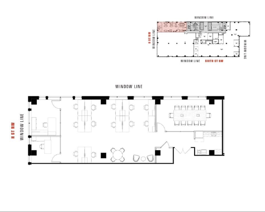 777 6th St NW, Washington, DC à louer Plan d’étage- Image 1 de 1