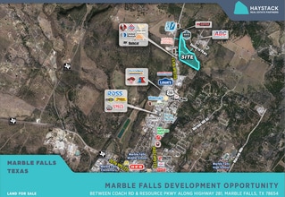 Coach Rd, Marble Falls, TX - AERIAL map view