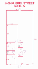 1409 Kuebel St, New Orleans, LA for lease Floor Plan- Image 2 of 2