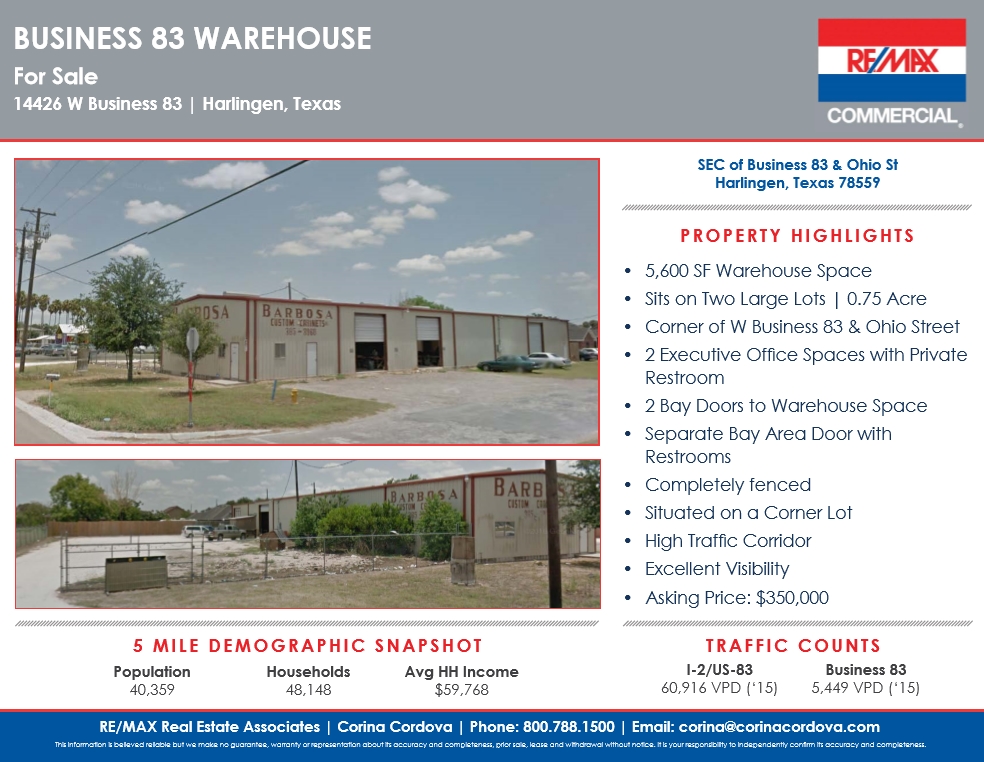 14426 US 83 Business, Harlingen, TX à vendre Photo principale- Image 1 de 1