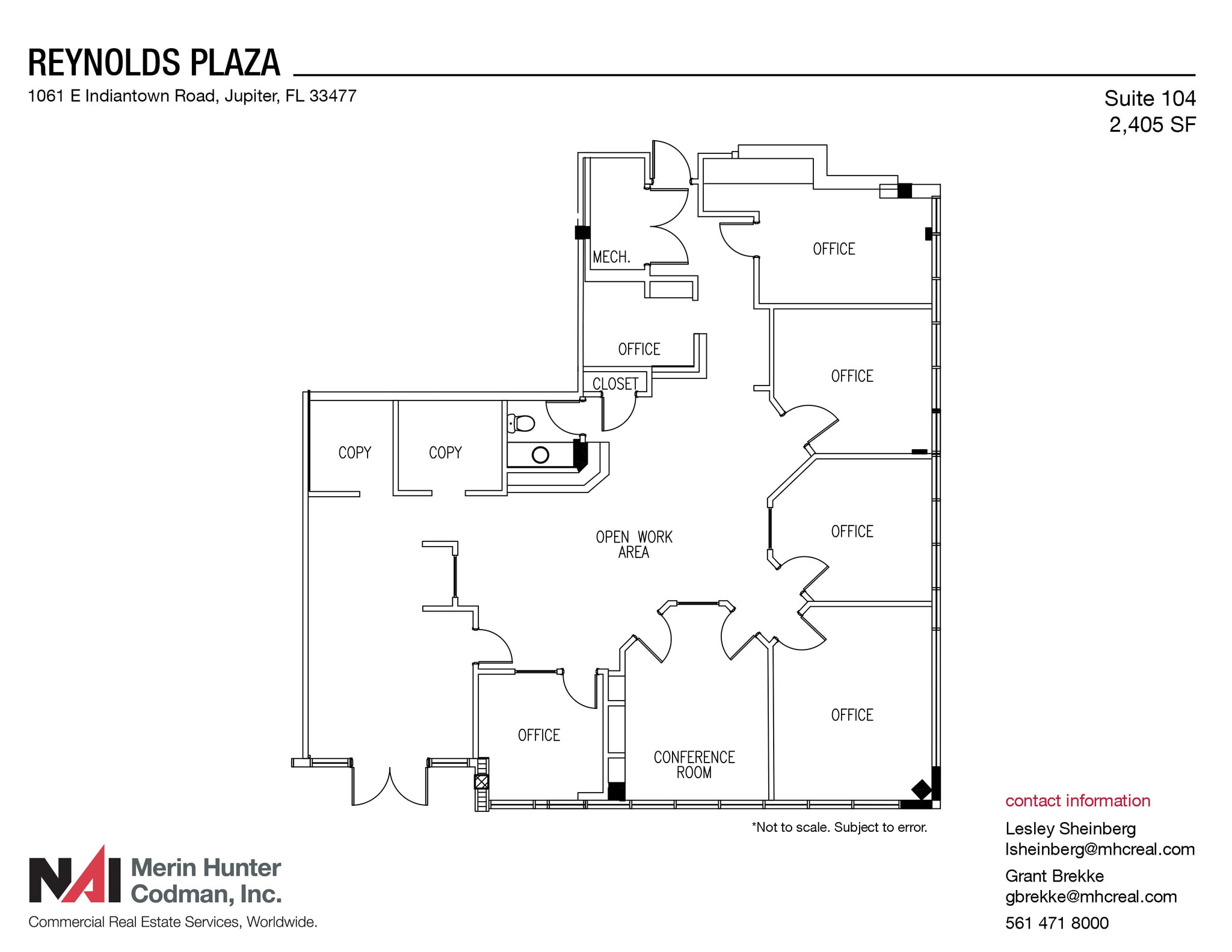 1061 E Indiantown Rd, Jupiter, FL à louer Plan d’étage- Image 1 de 1
