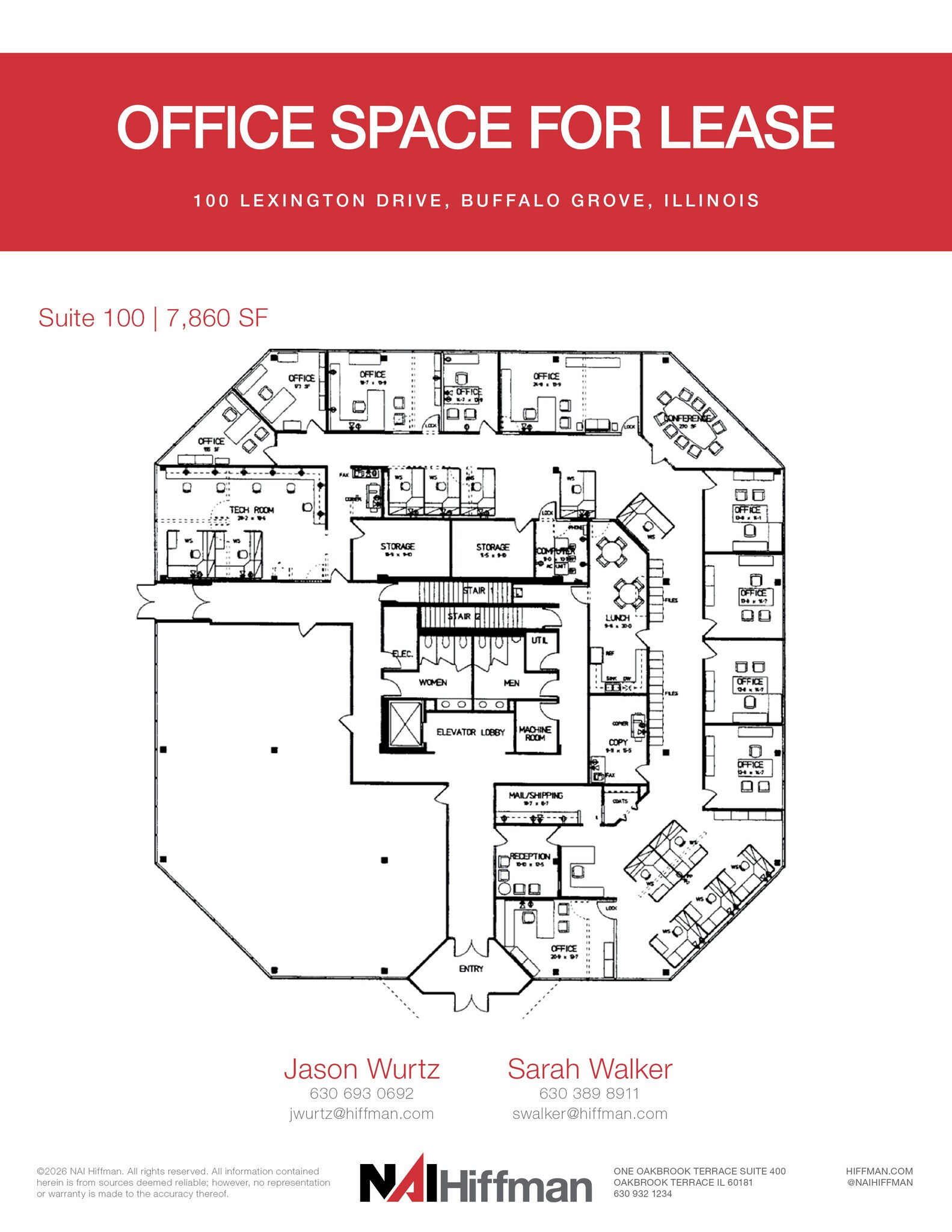 100 Lexington Dr, Buffalo Grove, IL à louer Plan d’étage- Image 1 de 1