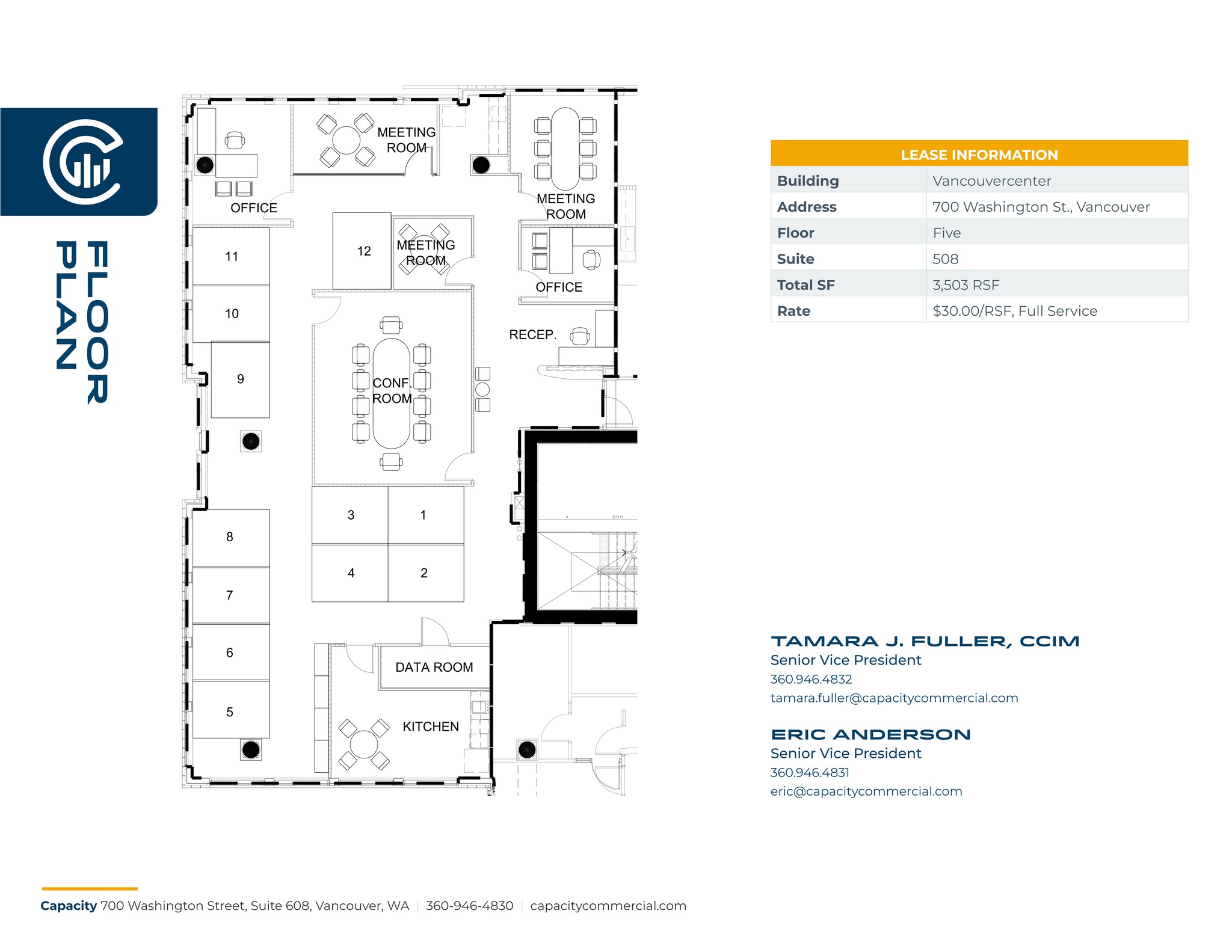 700 Washington St, Vancouver, WA à louer Plan de site- Image 1 de 1