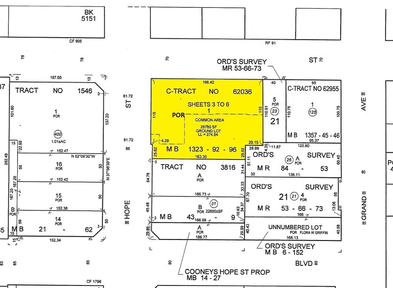 630 W 6th St, Los Angeles, CA à louer - Plan cadastral - Image 2 de 6