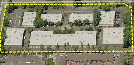 1755 N Gateway Blvd, Fresno, CA - Aérien Vue de la carte