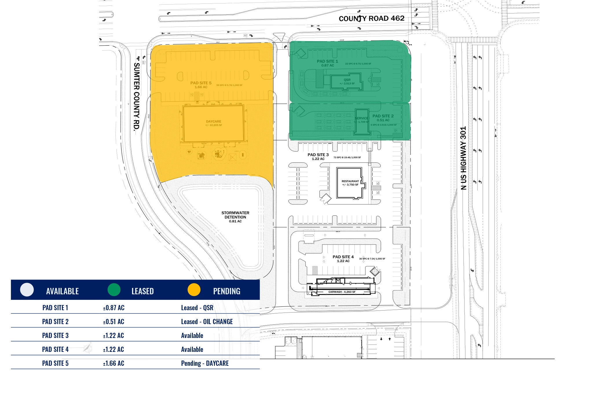 US - 301 & CR - 462, Wildwood, FL à vendre Photo du bâtiment- Image 1 de 4