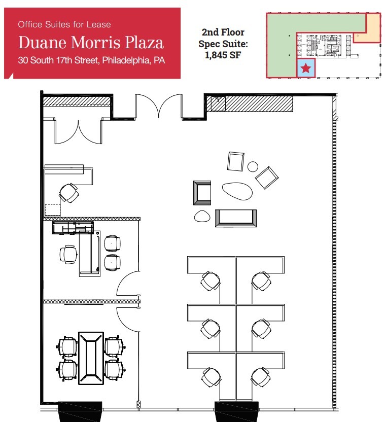 30 S 17th St, Philadelphia, PA for lease Floor Plan- Image 1 of 7