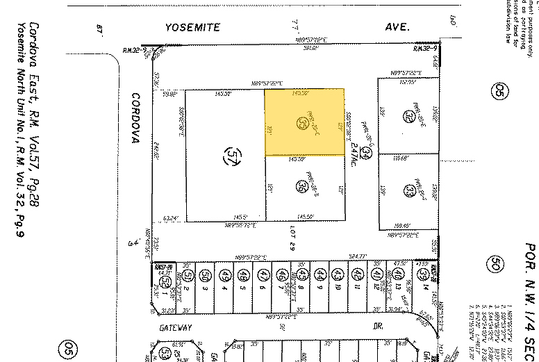 436 E Yosemite Ave, Merced, CA for sale - Plat Map - Image 2 of 35