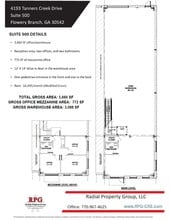 4193 Tanners Creek Dr, Flowery Branch, GA à louer Plan d’étage- Image 2 de 2