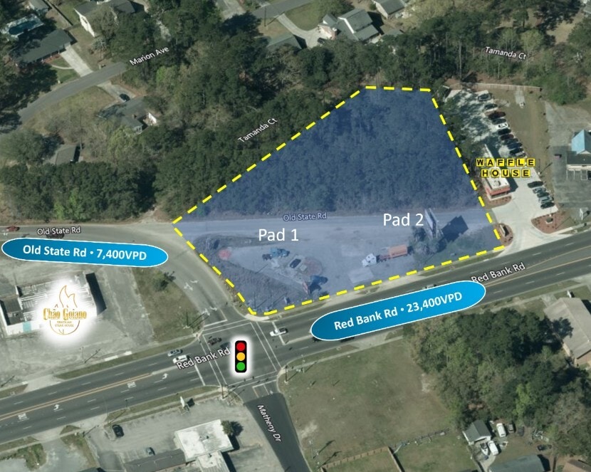 316 Red Bank Rd, Goose Creek, SC for lease Aerial- Image 1 of 4