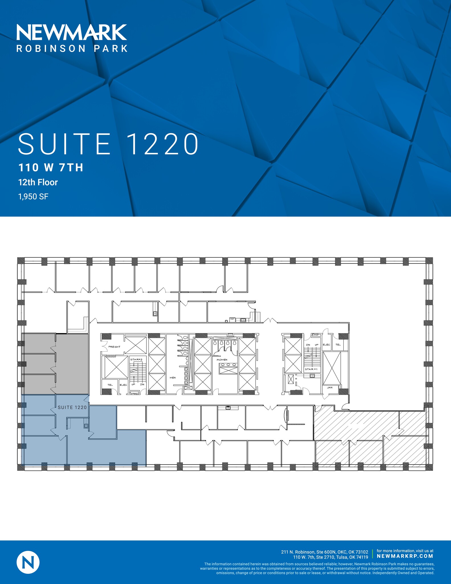 110 W 7th St S, Tulsa, OK for lease Site Plan- Image 1 of 1