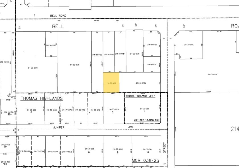 16628 N 29th St, Phoenix, AZ for sale - Plat Map - Image 3 of 3