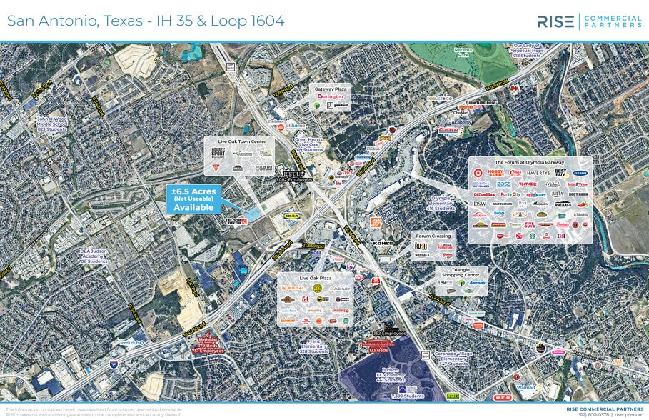 NWQ I-35 & Loop 1604 W, Live Oak, TX à vendre - Aérien - Image 2 de 4