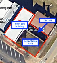 5504 Main St, Flowery Branch, GA - Aerial  map view