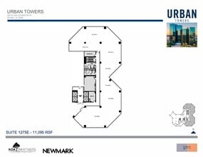 222 W Las Colinas Blvd, Irving, TX à louer Plan d’étage- Image 1 de 2