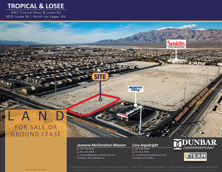 W/NWC Tropical Pky & Losee Rd, North Las Vegas, NV for lease - Building Photo - Image 1 of 7