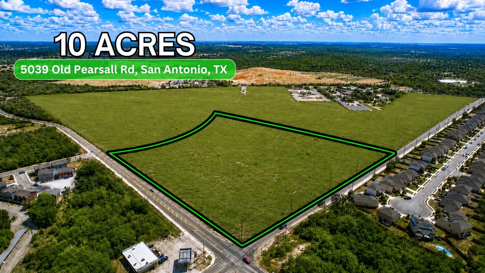 10± AC on Old Pearsall rd, San Antonio, TX for sale Building Photo- Image 1 of 16
