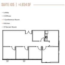 1520 The Alameda, San Jose, CA for lease Floor Plan- Image 1 of 1