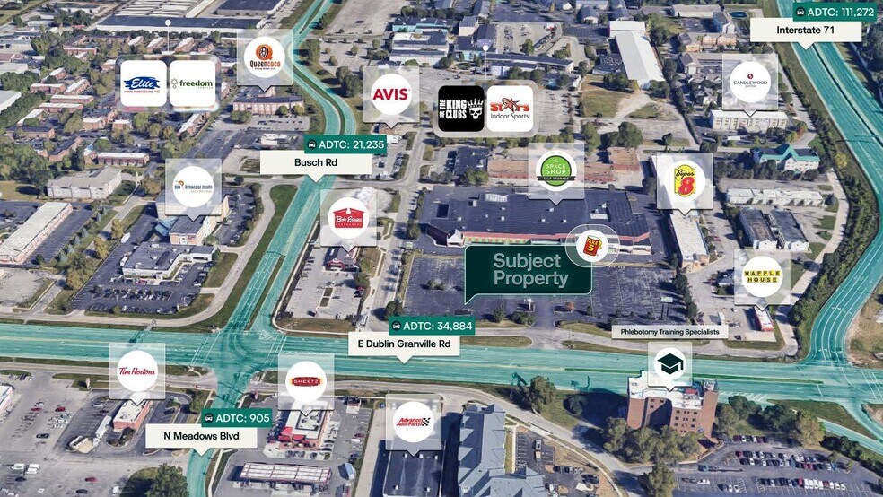 990 E Dublin Granville Rd, Columbus, OH à vendre - Photo du bâtiment - Image 2 de 3