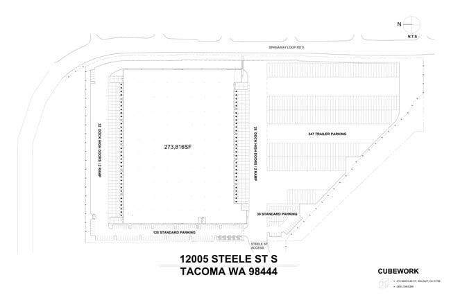 More details for 12005 Steele St S, Tacoma, WA - Flex for Lease