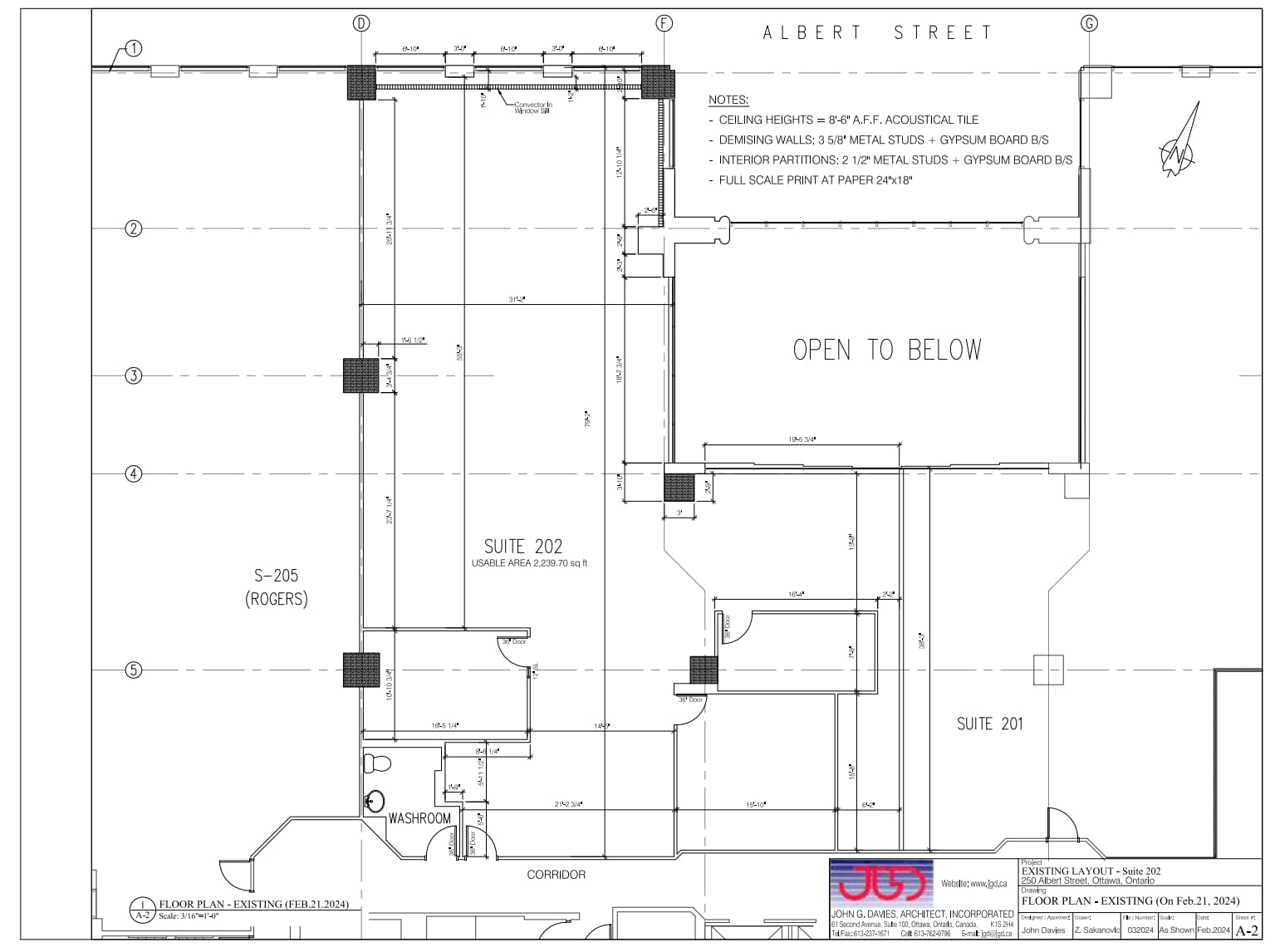 250 Albert St, Ottawa, ON à louer Plan d’étage- Image 1 de 1