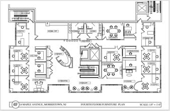 12 Maple Ave, Morristown, NJ à louer Plan d’étage- Image 1 de 1