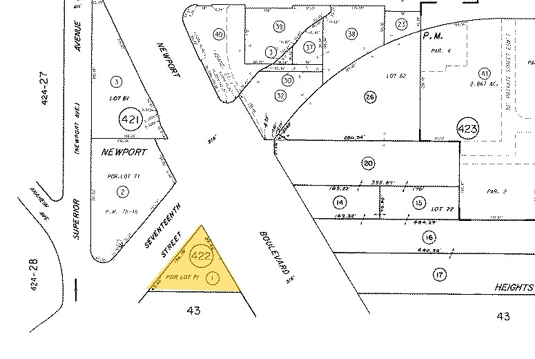 105 17th St, Costa Mesa, CA à vendre - Plan cadastral - Image 3 de 3