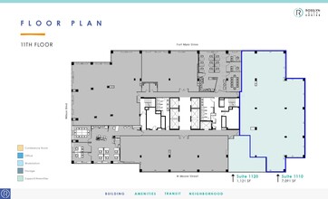 1700 N Moore St, Arlington, VA for lease Floor Plan- Image 1 of 1