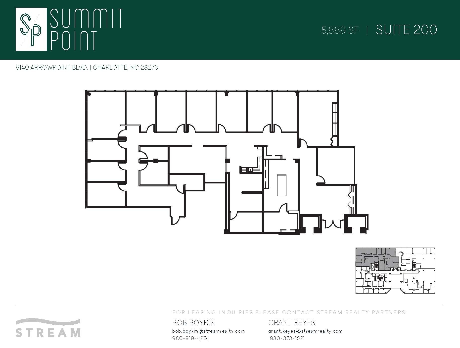 9144 Arrowpoint Blvd, Charlotte, NC for lease Floor Plan- Image 1 of 1