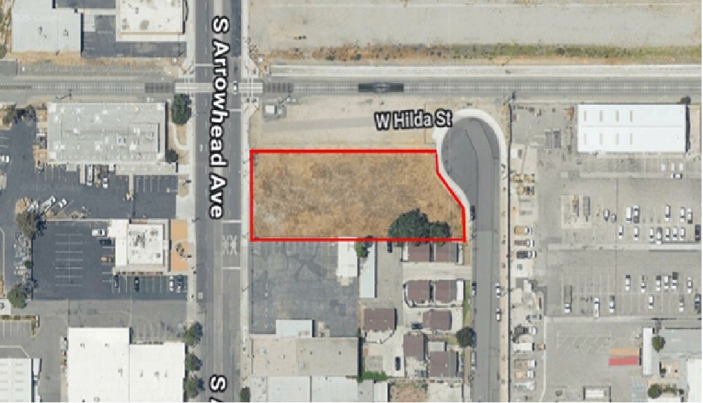 175 S Arrowhead Ave, San Bernardino, CA for lease Aerial- Image 1 of 2