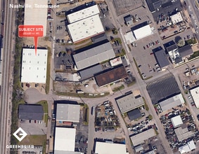 520 Central Ave, Nashville, TN - AERIAL  map view