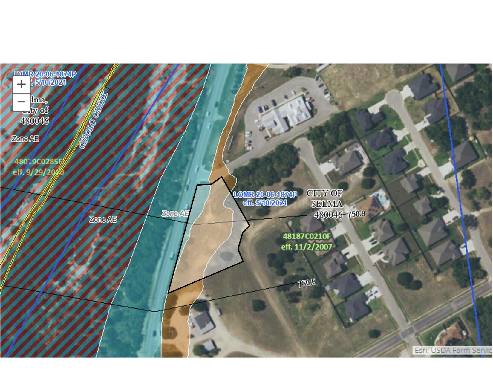 E Fm 1518, Selma, TX for sale Aerial- Image 1 of 5