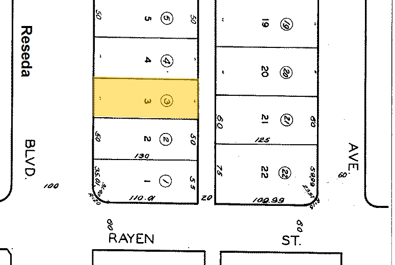 8912-8914 Reseda Blvd, Northridge, CA for lease - Plat Map - Image 3 of 7