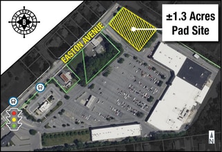 2920 Easton Ave, Bethlehem, PA - Aerial  map view
