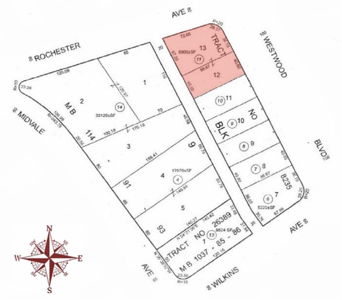 1351-1359 Westwood Blvd, Los Angeles, CA for sale - Plat Map - Image 2 of 9