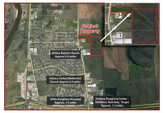Plus de détails pour 73 Acres Airline Dr Dr, Bossier City, LA - Terrain à vendre
