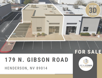 Plus de détails pour 179 N Gibson Rd, Henderson, NV - Industriel à vendre