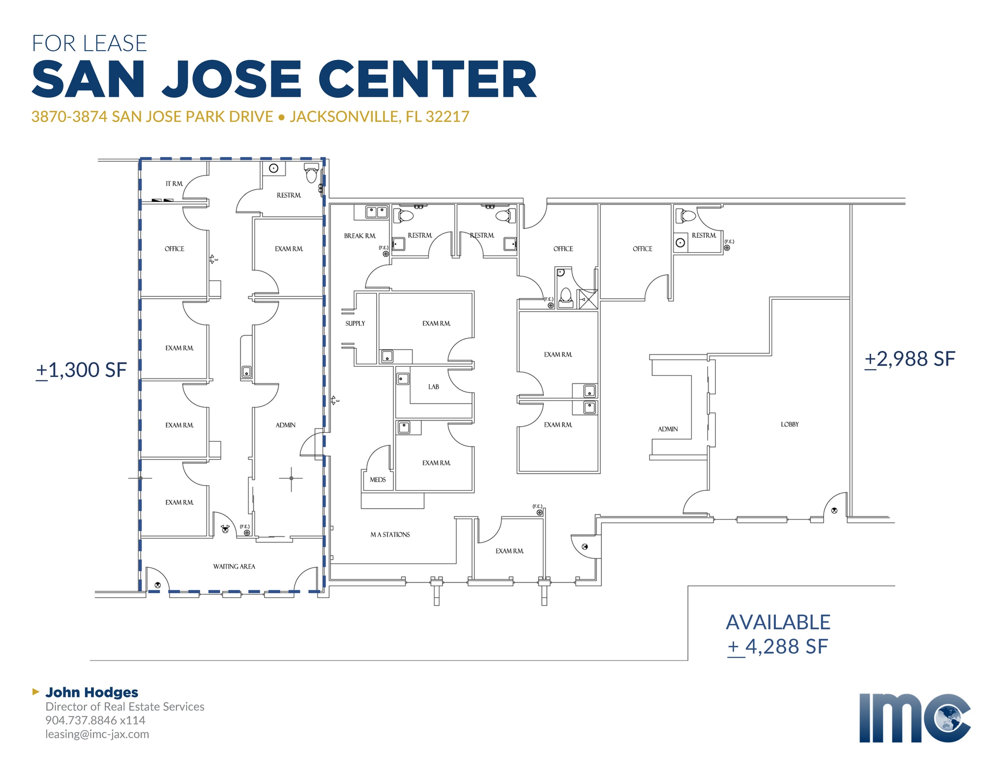 3926-3932 San Jose Park Dr, Jacksonville, FL for lease Interior Photo- Image 1 of 2