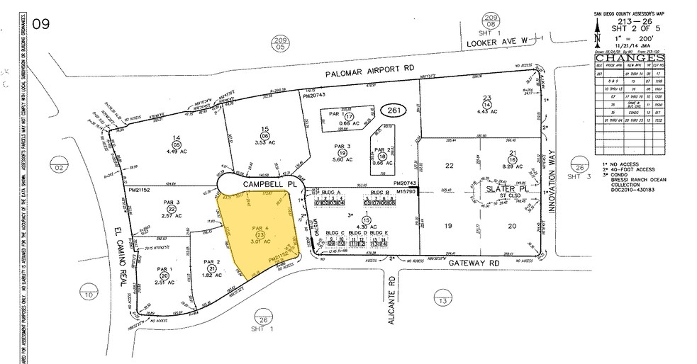 2508 Gateway Rd, Carlsbad, CA à louer - Plan cadastral - Image 2 de 7