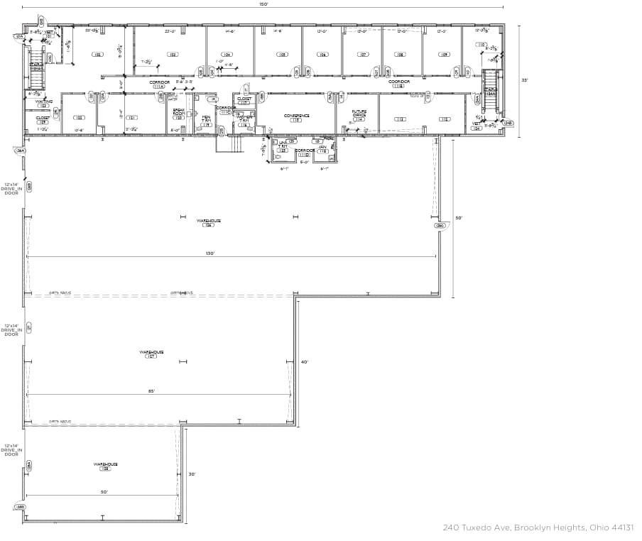 240 Tuxedo Ave, Brooklyn Heights, OH for lease Floor Plan- Image 1 of 1